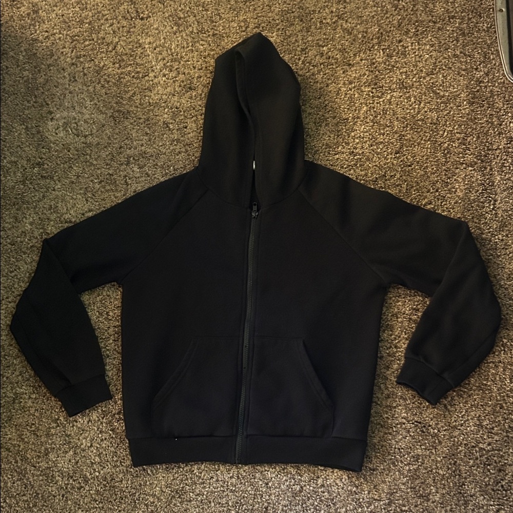 Black Zip-Up Hoodie